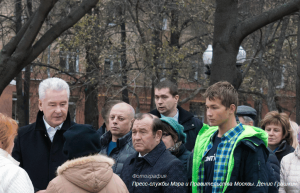 Мэр Москвы Сергей Собянин оценил благоустройство улиц возле Новодевичьего монастыря