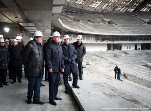Мэр Москвы Сергей Собянин рассказал о высоких темпах реконструкции "Лужников"