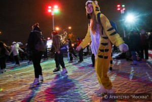 Даниловском районе прошла акция «Ночь на катке»