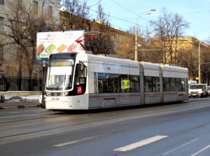 Трамвай нового типа в Москве