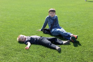 Дети на футбольном поле