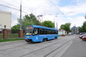 Трамвай нового образца в Москве