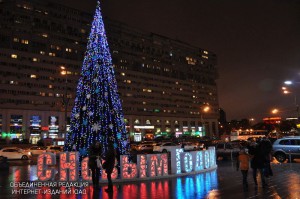 Новогодняя ёлка на площади в ЮАО