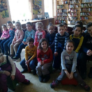 Юные участники мероприятия в библиотеке №163