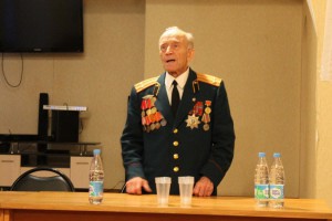 Ветеран ВОВ на мероприятии "Прививка от фашизма"
