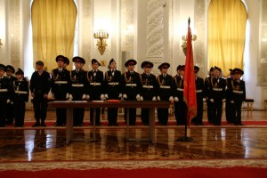 Кадеты из Даниловского района на присяге в Георгиевском зале Кремля