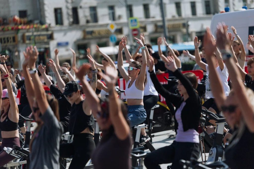 День физкультурника в Москве собрал 300 тыс. участников. Фото: Департамент спорта города Москвы.