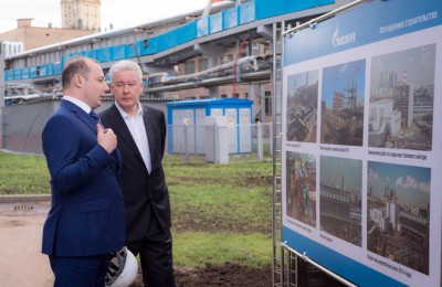 Мэр Москвы Сергей Собянин осмотрел новую установку на ТЭЦ-12