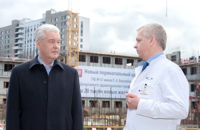 Мэр Москвы Сергей Собянин посетил стройку крупнейшего в Европе перинатального центра