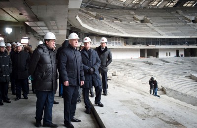 Мэр Москвы Сергей Собянин рассказал о высоких темпах реконструкции "Лужников"