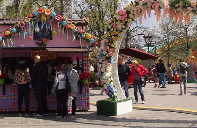 Ярмарка на фестивале "Московская весна"