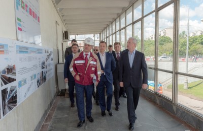 Мэр Москвы Сергей Собянин осмотрел ход капитального ремонта на Филевской линии метро
