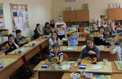 Участники «Арт-субботы» в техникуме имени Красина