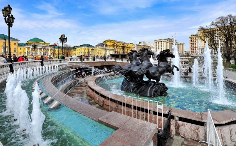 Открытие сезона фонтанов состоялось в столице