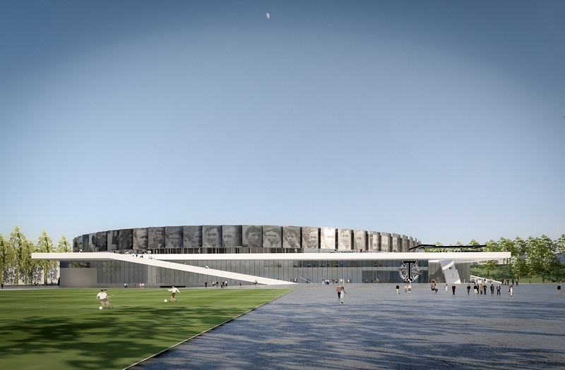 С новой архитектурной концепцией стадиона имени Стрельцова можно ознакомиться в информационном центре