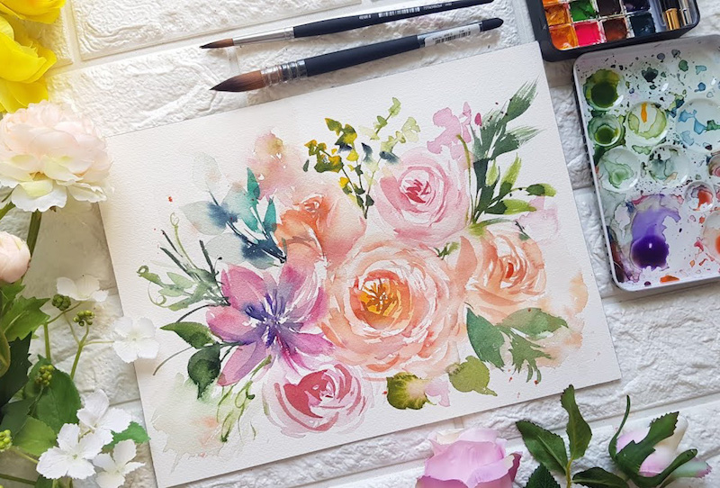 Даниловский-новость- рисунок цветы акварель
