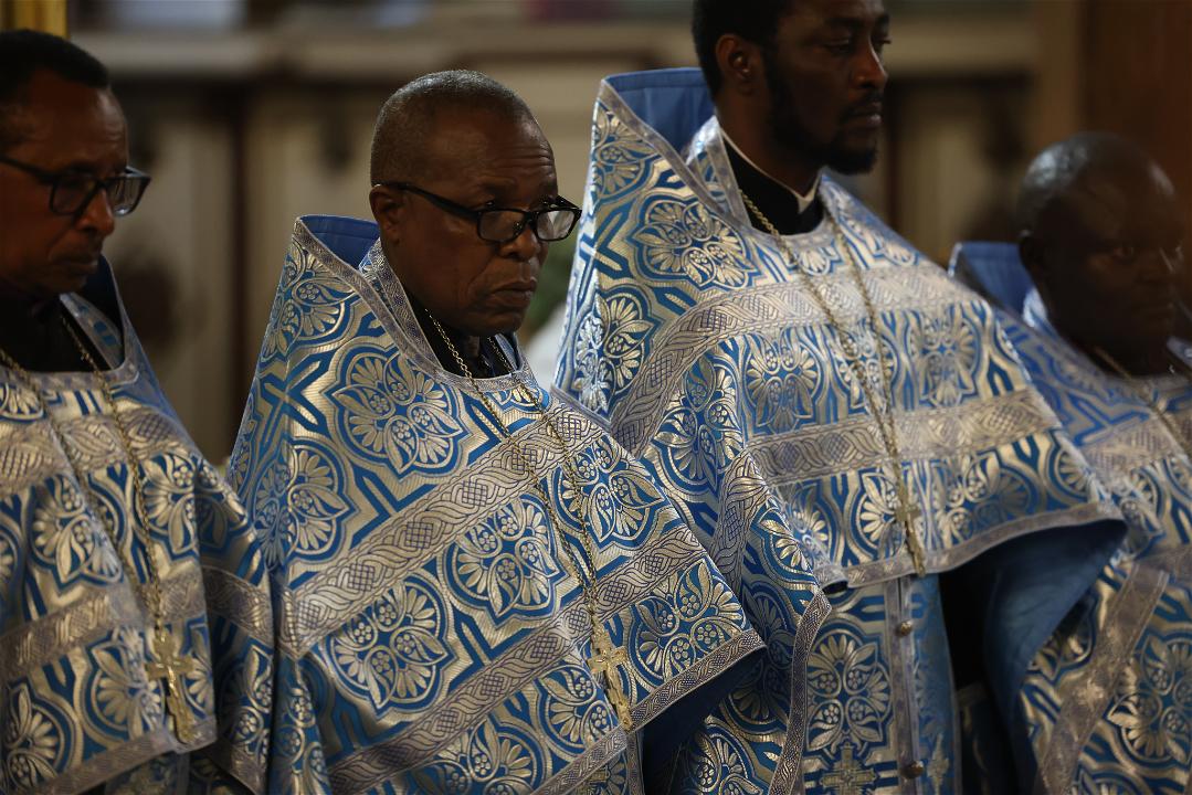 Африканское духовенство посетило храм Воскресения Словущего в Даниловской слободе. Фото: сайт храма Воскресения Словущего в Даниловской слободе.